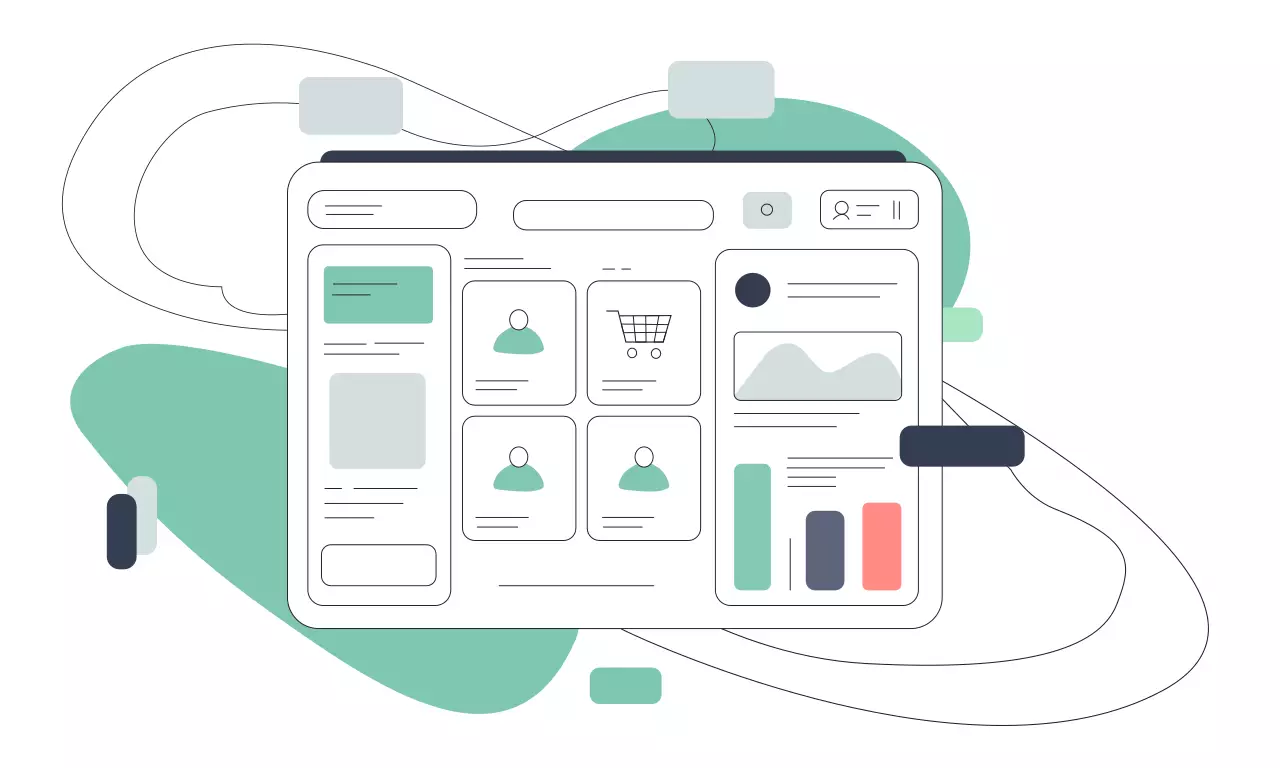 Illustration visualising custom design